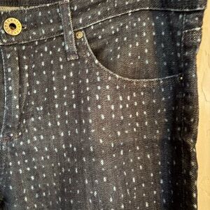 AG Adriano Goldschmied - the Stevie - dark Blue Jeans - polka dot detail!!